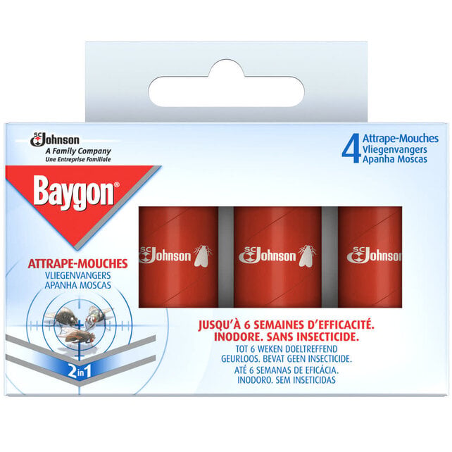 Baygon Vliegenvangers 2in1 4st