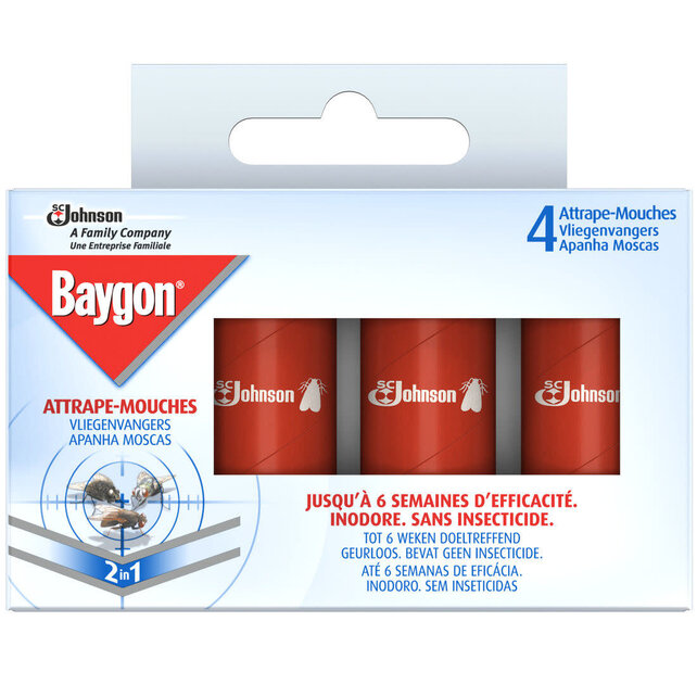 Baygon Vliegenvangers 2in1 4st