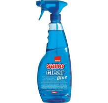 Sano Clear Blue Glasreiniger 1L – streeploos schoon voor ramen, spiegels en oppervlakken