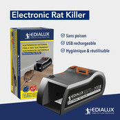 Edialux Elektronische rattenval (USB-oplaadbaar)