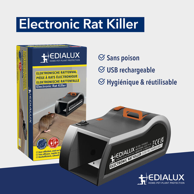Edialux Electronic Rat Killer (USB rechargeable)