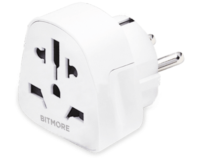Bitmore Universele Reisadapter EU 2-Pin