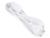 Benson Power Cable + Connector + Switch 2m White