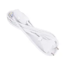 Benson Power Cable + Connector + Switch 2m White