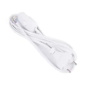 Benson Power Cable + Connector + Switch 2m White