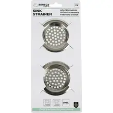 Benson Sink Srainer Stainless Steel 2pcs