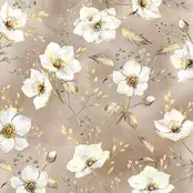 IHR Napkins Golden Gala Cream