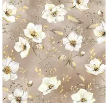 IHR Napkins Golden Gala Cream