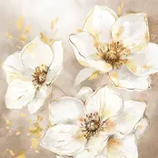 IHR Napkins Golden Grace Cream