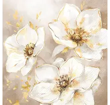 IHR Napkins Golden Grace Cream