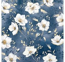 IHR Napkins Golden Gala Blue