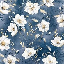 IHR Napkins Golden Gala Blue
