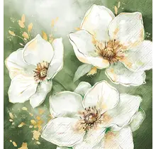 IHR Napkins Golden Grace Green