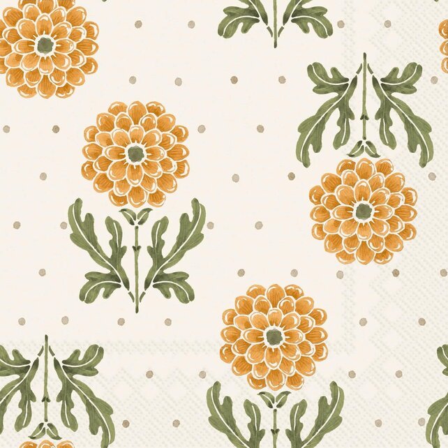 IHR Napkins Simple Flower Yellow