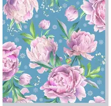 IHR Napkins Daphne Blue Silver