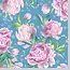 IHR IHR Napkins Daphne Blue Silver