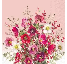IHR Napkins A Touch Of Christmas Rose