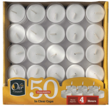 Copy of Lhava Clear Cup Tea Lights –6 Hour 40pc