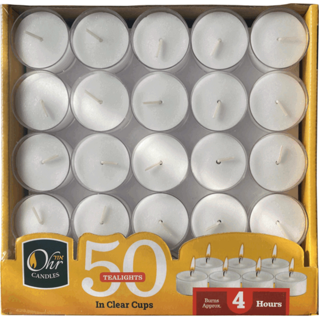 Copy of Lhava Clear Cup Tea Lights –6 Hour 40pc