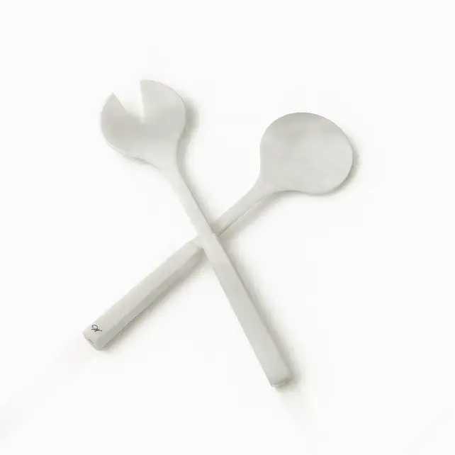 Waterdale Resin Salad Servers – Modern Saladebestek met Luxe Resin Handgrepen