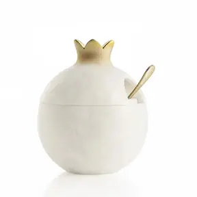 Waterdale Rosh Hashana Honey Dish Pomegranate Resin