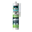 Bison Bison Mastic acrylique blanc 300 ml – Peignable, résistant aux intempéries intérieur et extérieur
