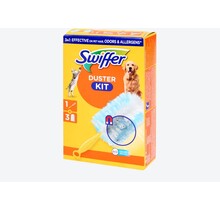 Swiffer Duster Kit met Handvat + 3 Navullingen – Stofdoek voor Stof en Dierenharen