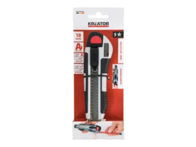 Kreator Breekmes 18 mm met Automatische Mesblokkering en Potloodslijper