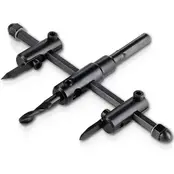 Kreator Adjustable Circle Cutter 30-120 mm for Wood, Drywall and Plastic