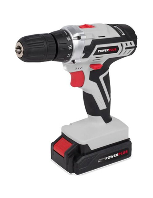 Powerplus Boor-Schroefmachine 16V – compact met LED-licht