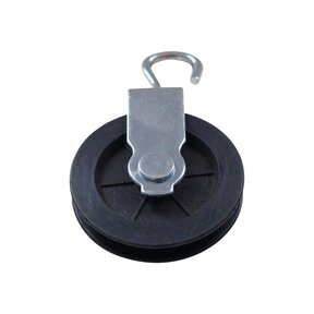Tow Block with hook - nylon wheel