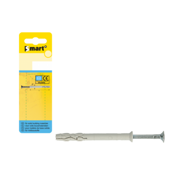 Smart Hammer nail plug with countersunk collar