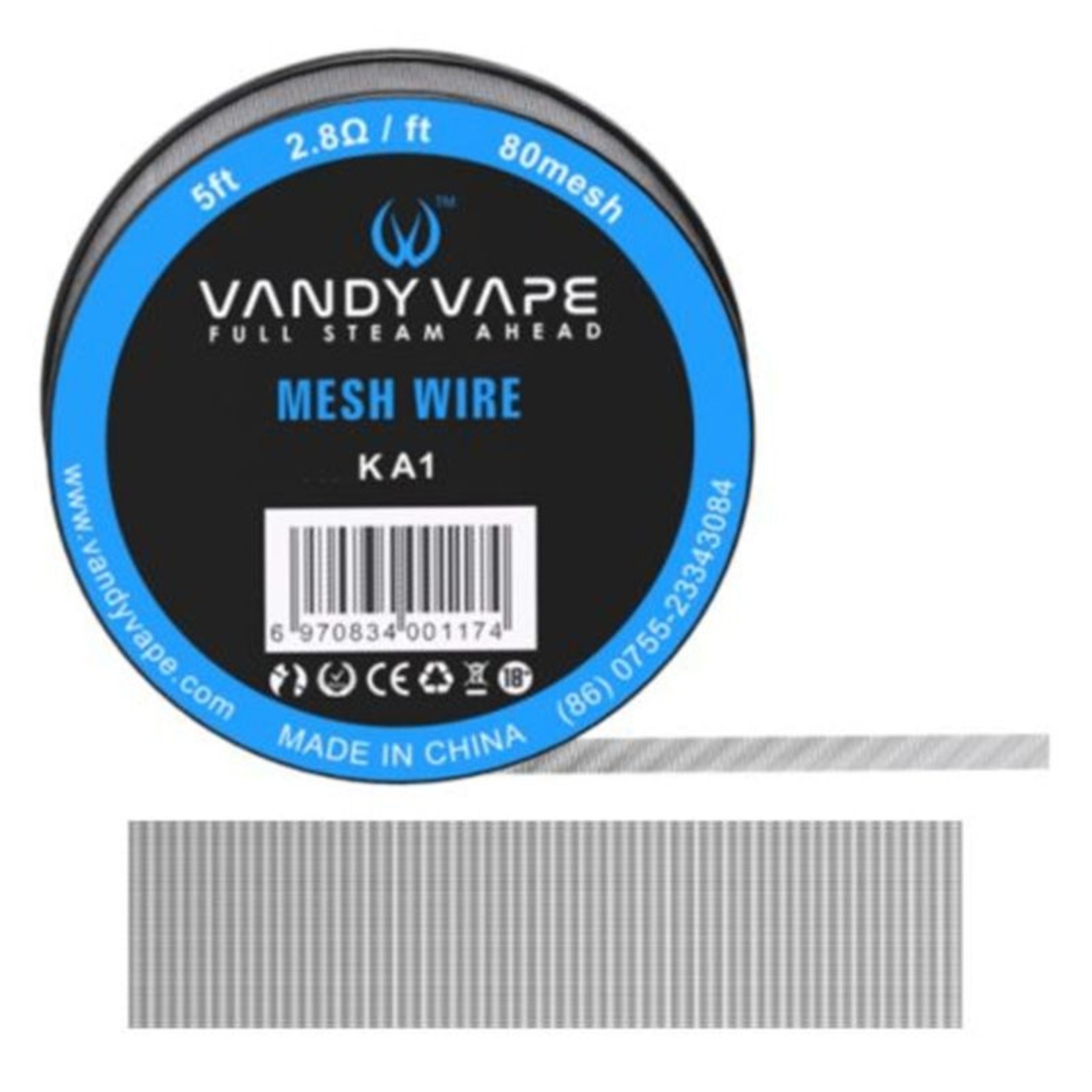 VandyVape Vandy Vape Mesh Wire KA1 80 Mesh