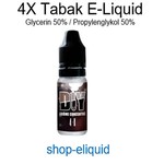 shop-eliquid 4X Tabak E-Liquid 10-100ml