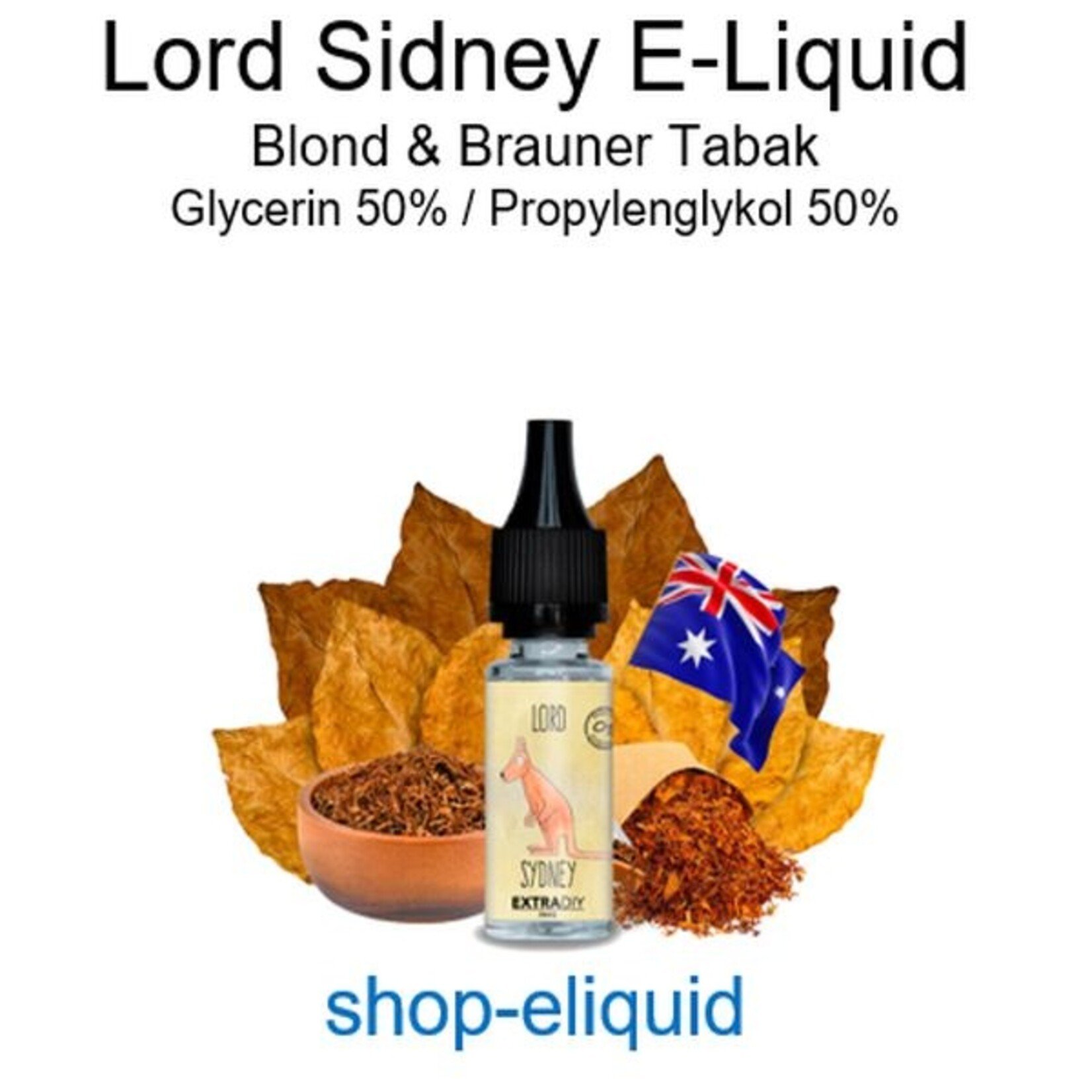 shop-eliquid Lord Sidney Tabak E-Liquid 10-100ml