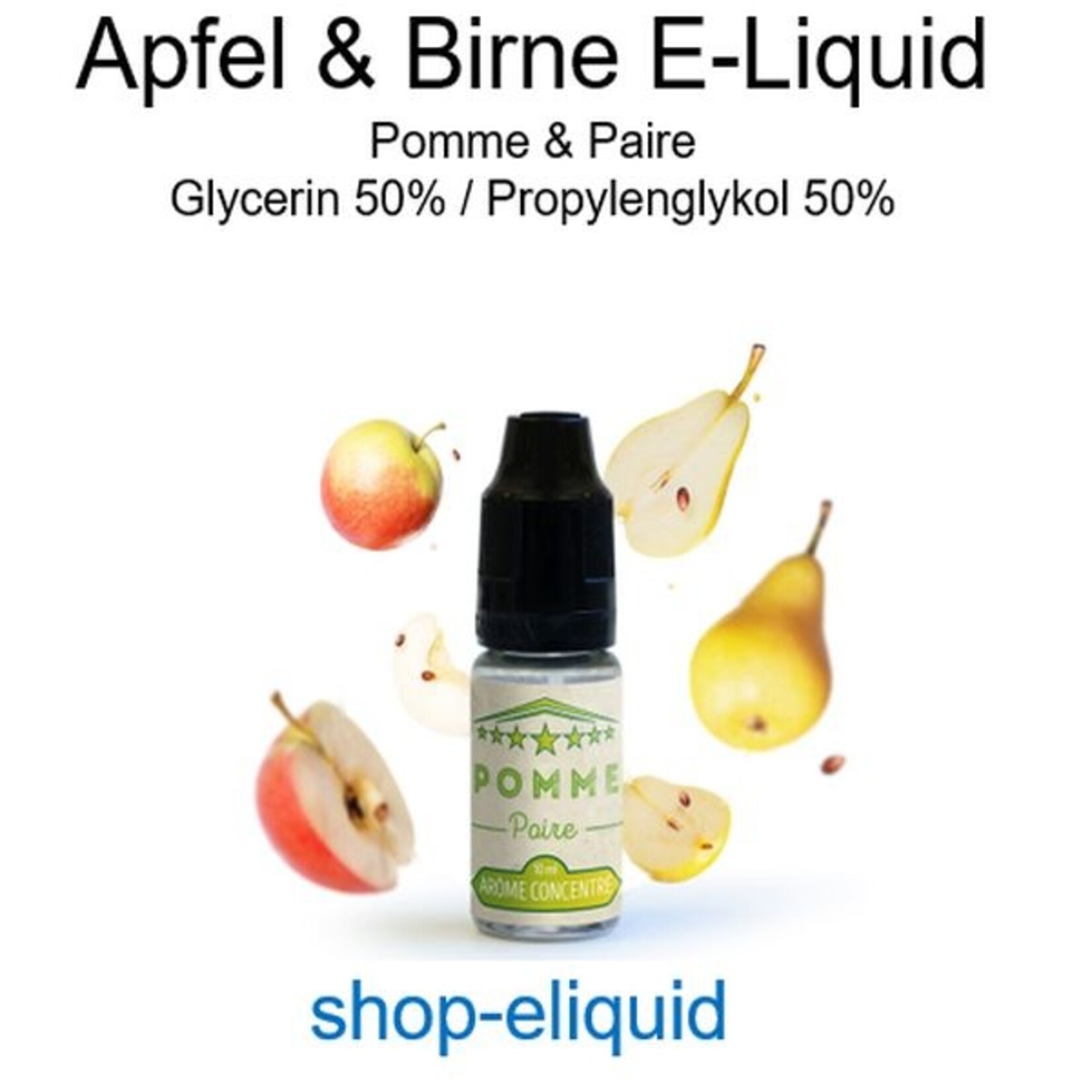 shop-eliquid Apfel & Birne E-Liquid 10-100ml