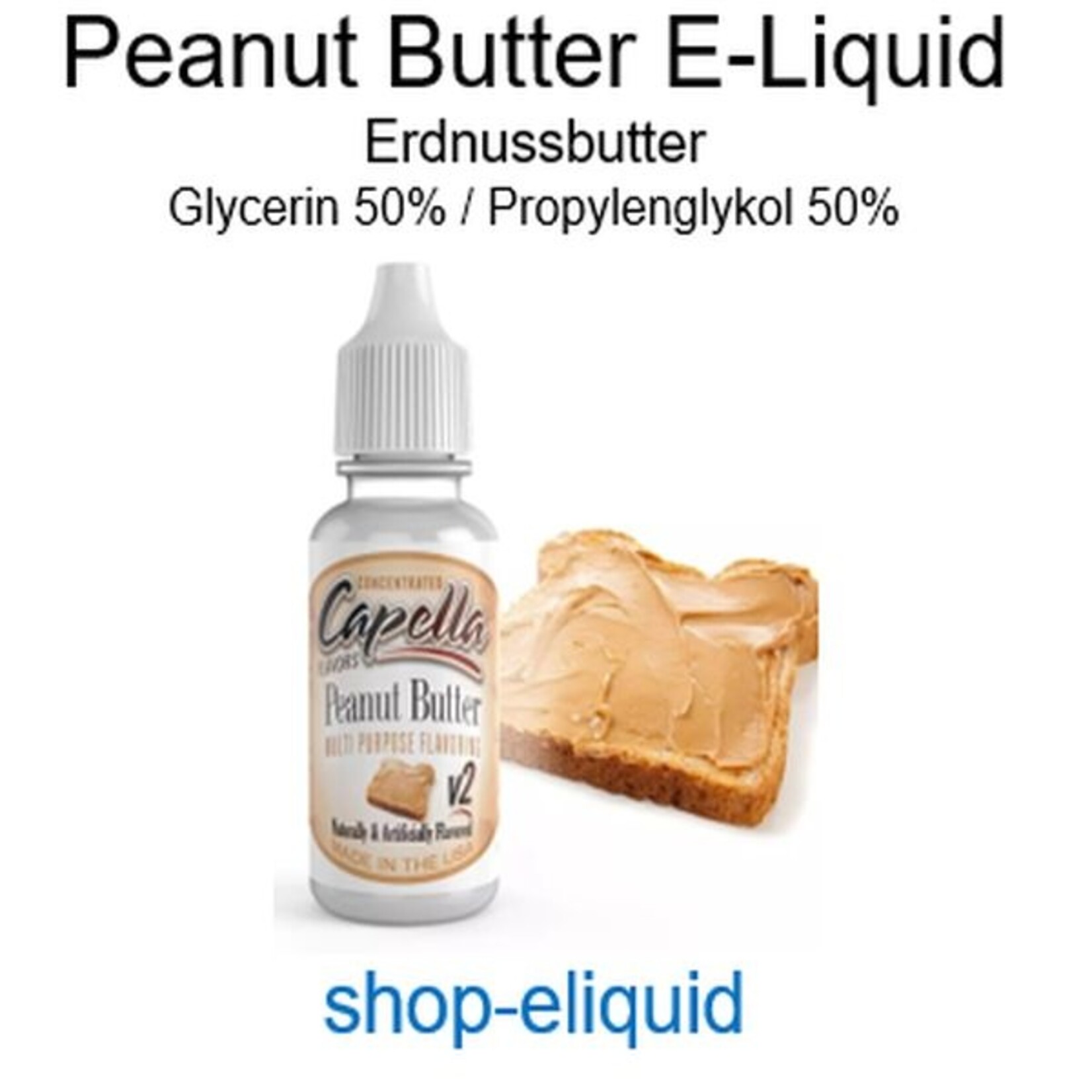 shop-eliquid Peanut Butter V2 E-Liquid 10-100ml