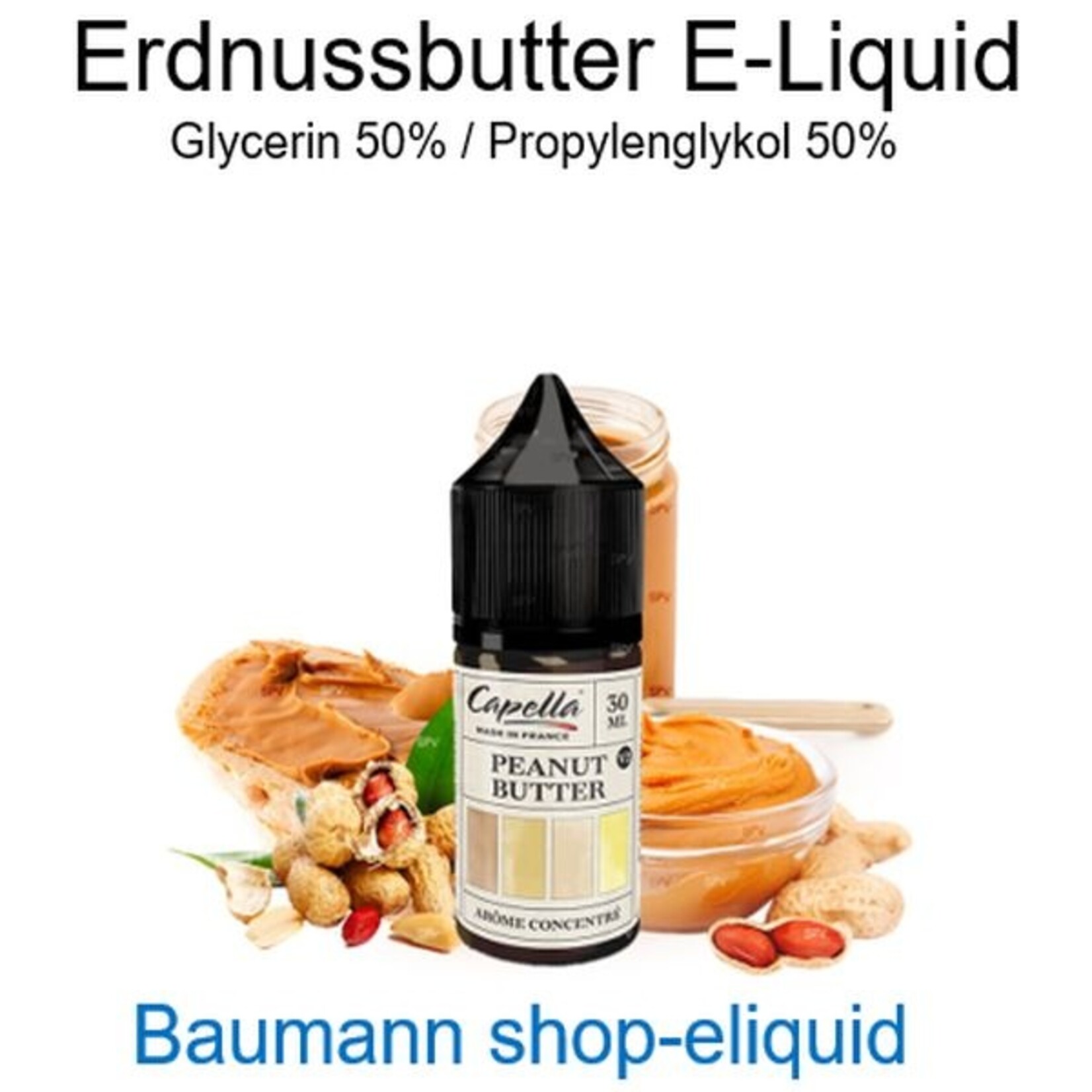 shop-eliquid Peanut Butter V2 E-Liquid 10-100ml