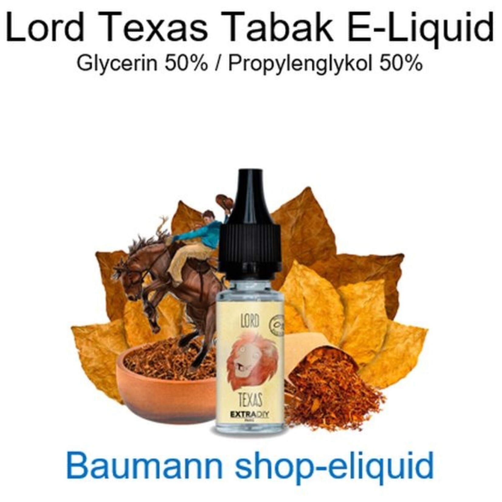 shop-eliquid Lord Texas Tabak E-Liquid 10-100ml