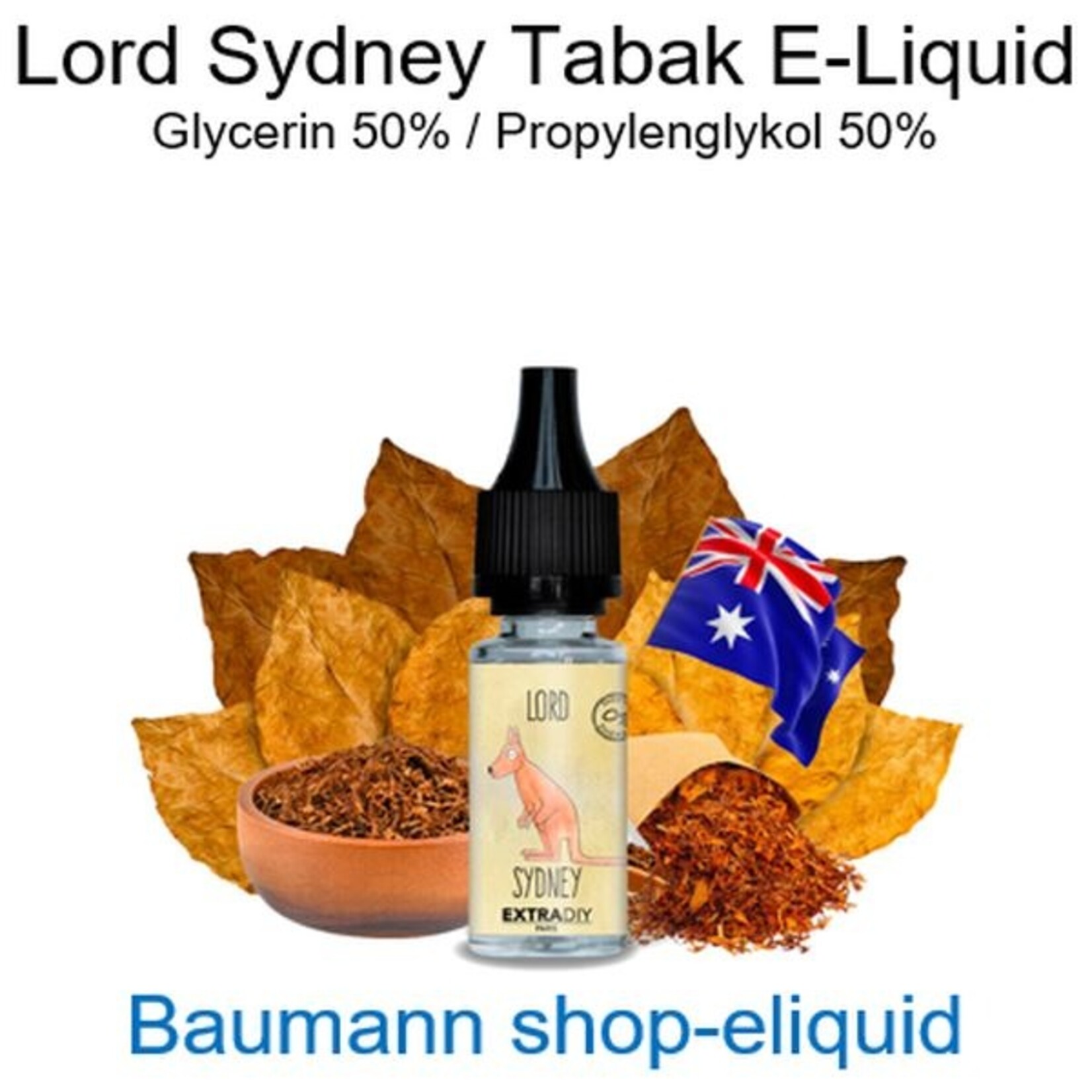 shop-eliquid Lord Sydney Tabak E-Liquid 10-100ml