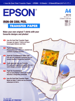 EPSON Epson Iron-on-Transfer Paper - A4 - 10 Vellen