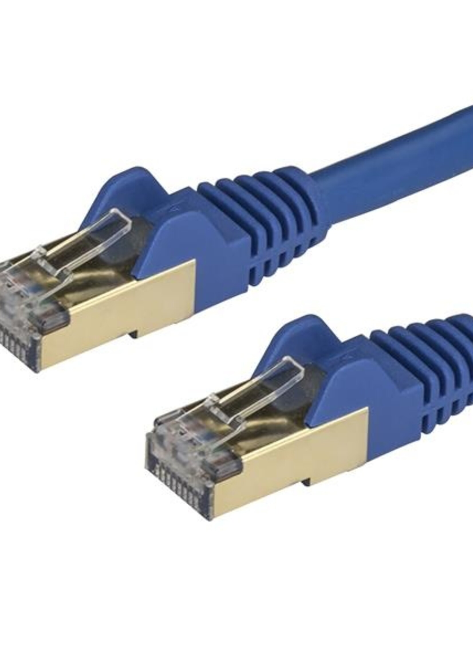 0.5m Blue Cat6a Ethernet Cable - STP