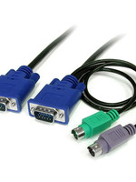 6 ft 3-in-1 Ultra Thin PS/2 KVM Cable