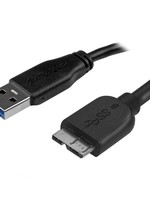2m 6ft Slim USB 3.0 Micro B Cable