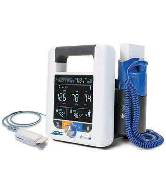ADC ADView 2® Diagnostic Blood pressure base unit with ChipOx Nellcor-compatible SpO2 module and temperature module