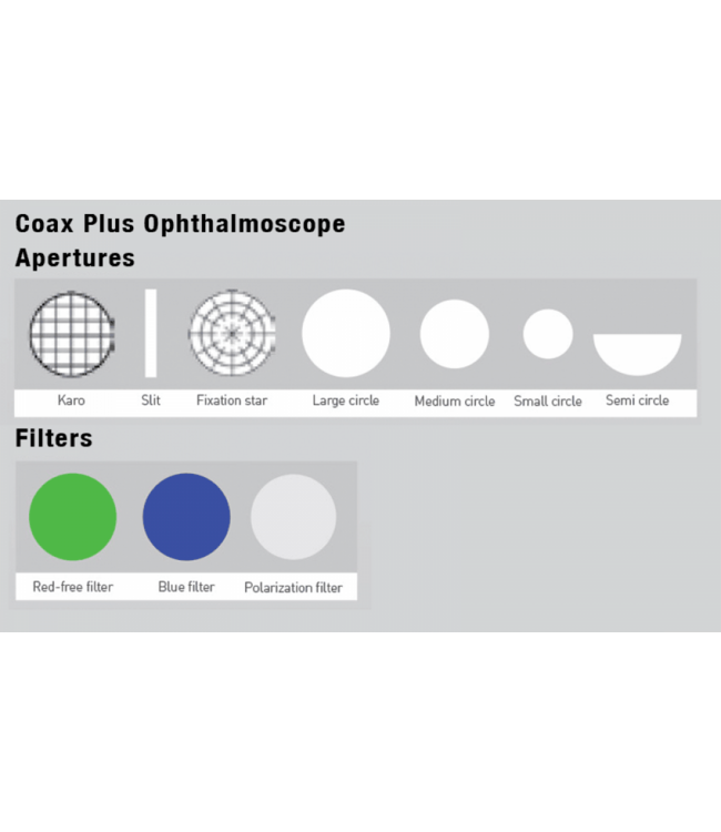 Diagnostix™ Bureauset PMV Otoscoop + Oftalmoscoop Coax Plus 3.5V