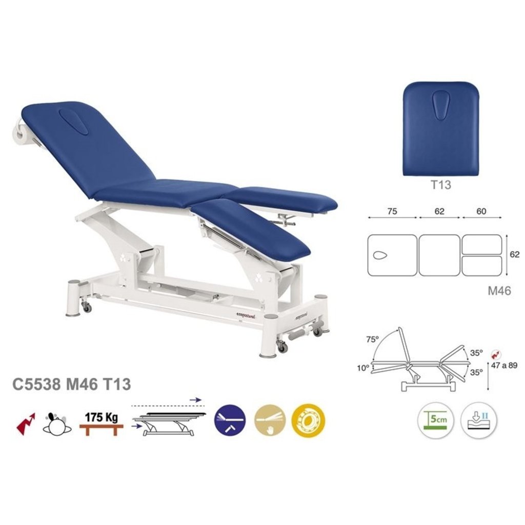 Ecopostural Behandeltafel elektrisch 4-delig (C5538 )