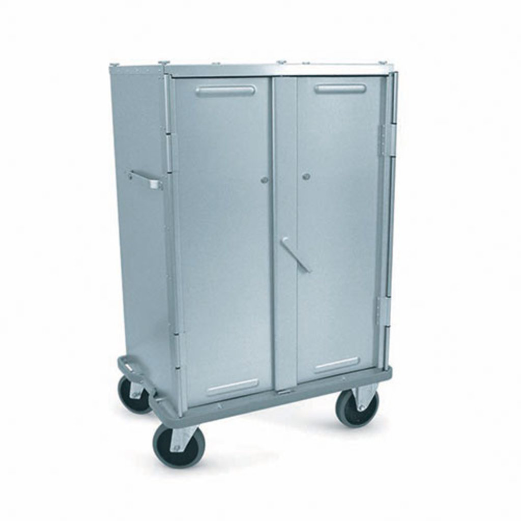 Closed aluminum transport trolley