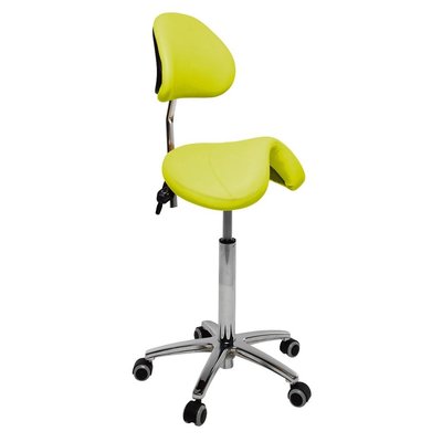 Ecopostural PONY saddle stool with chrome base (S3631)