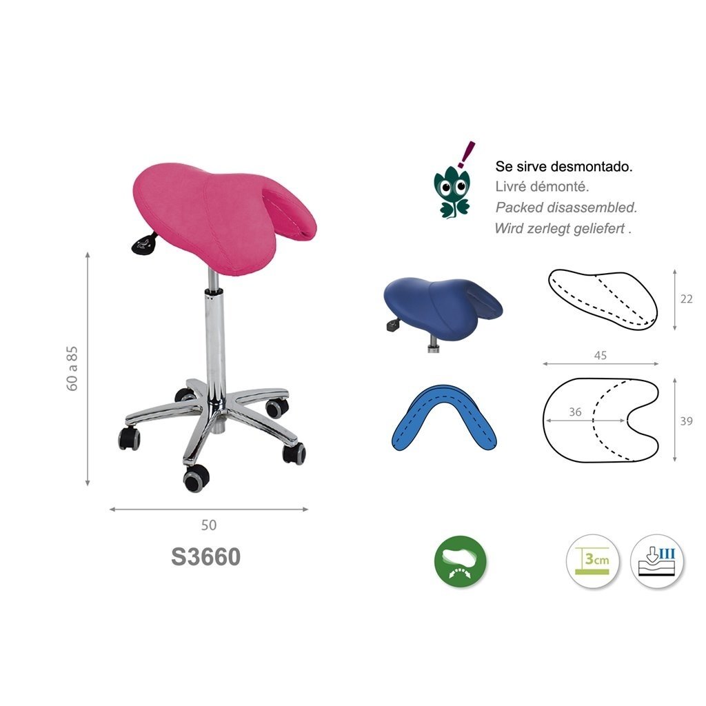 Ecopostural S3660 PONY saddle stool